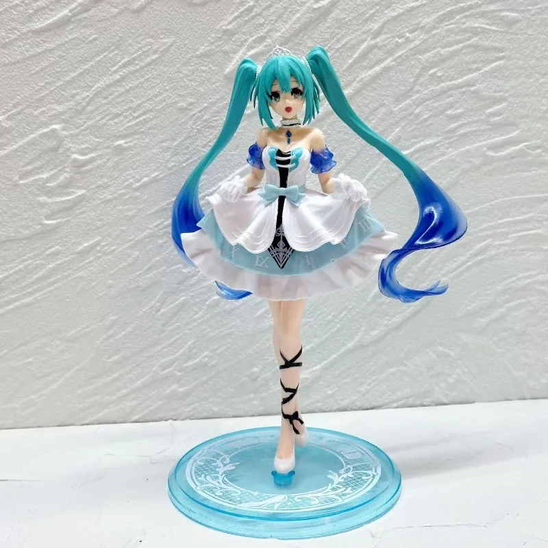 HotAnime Hatsune Miku X Cinnamoroll Figure Anime Peripheral Collectible Models Decorative Decorations Children Kawaii Gift