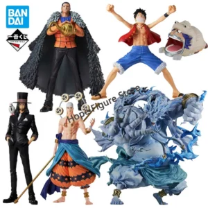 In Stock Original BANDAI Ichiban Kuji One Piece To the Great Route Luffy Crocodile Enel Rob Lucci Figure Anime Model Genuine Toy