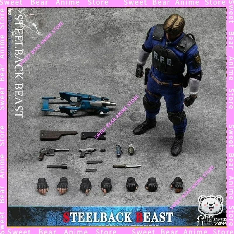 In Stock PATRIOT STUDIO Leon Resident Evil Steelback Beast 1/12 Scale Action Figure Anime Model Trendy Toys Desktop Doll