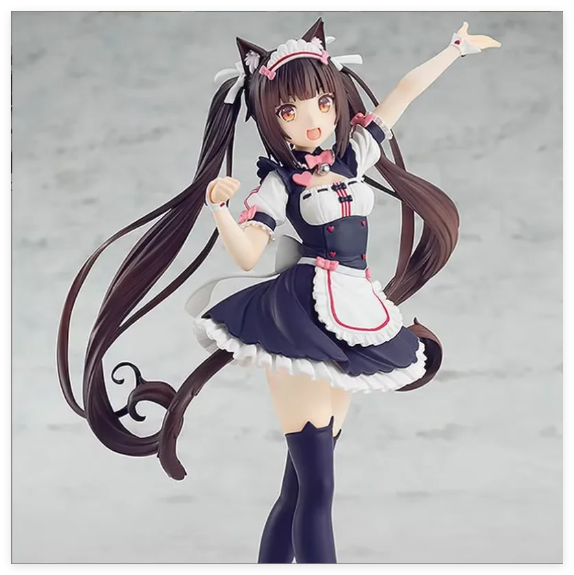 Nekopara Chocola Vanilla KO Figurine Cute Character Models Desktop Ornaments Trendy Toys Kawaii Garage Kit chassis statue Gift