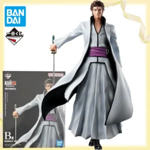 100%Original Genuine Bandai Spirits Ichiban Kuji,Aizen Sousuke(B  Prize) Anime Figure Model Decoration Character Collection Toy