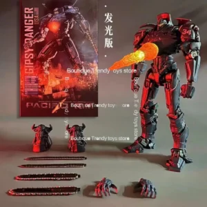 IN STOCK 20CM LED Light Glowing Pacific Rim Gipsy Danger Crimson Typhoon Cherno Alpha NECA Action Figure Collectible Model Toy