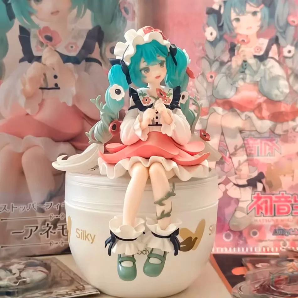 2Pcs Hatsune Miku Anime Figure Toy Flower Fairy Collection Miku Kawaii Cartoon PVC Action Figurine Model Doll Birthday Gifts Kid - Image 5