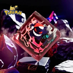 Pokemon Anime Gengar Keycaps Snorlax K-Kirby Transparent Resin Keycap Personality 3D Handmade Cute Gift Mechanical Keyboard Cap