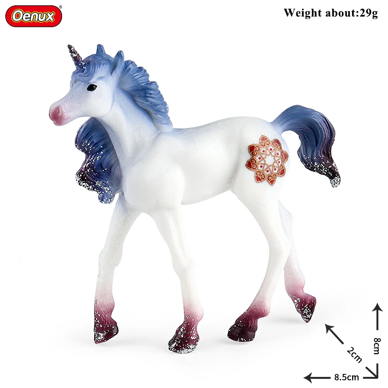 Oenux Beauty Fish Princess Mermaid Action Figures Model Elves Elf Pegasus Animal Figurines Doll Kid Toy Girl Gift Cake Toppers - Image 22