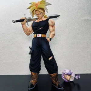 32cm/12.59inch Dragon Ball Z Trunks Figure Replace Heads Future Trunks Super Saiyan Action Figures Collection Mode Toys Gifts