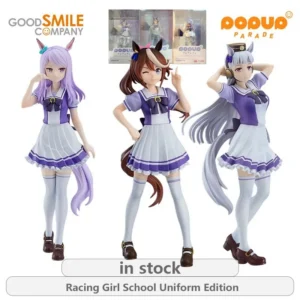 GSC Original POP UP PARADERacing Girl School Uniform Edition Series Golden ShipMubai McQueen Anime Not Movable Figure Statue