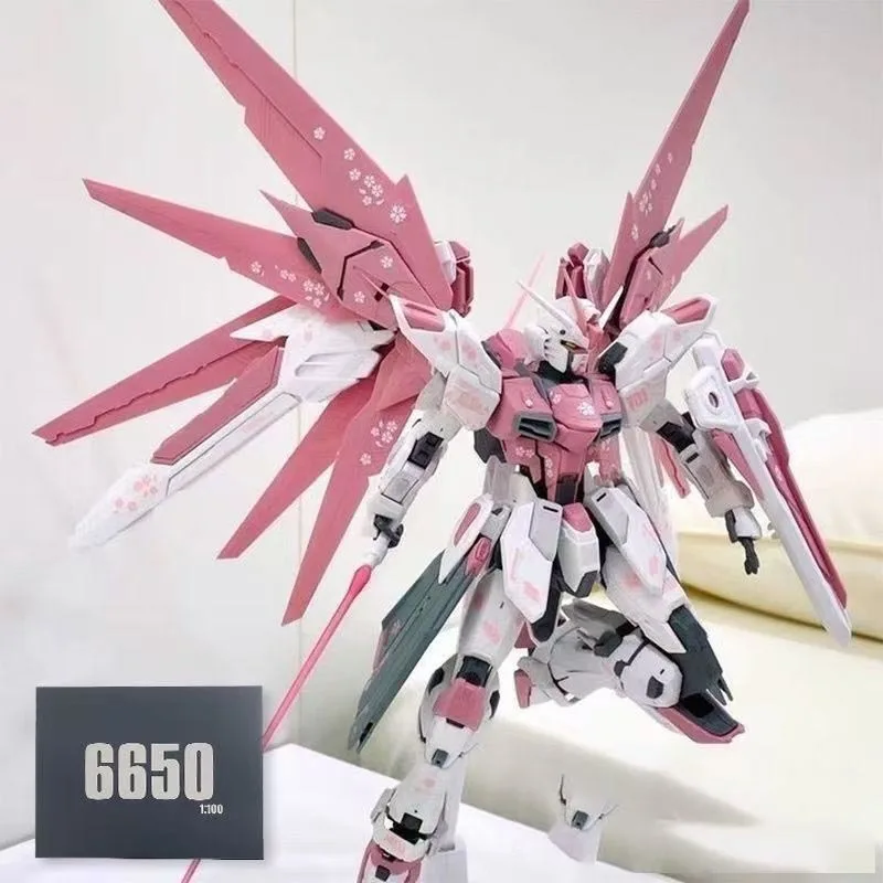 Mg Cherry Blossom Freedom 2.0 Magic Change 1/100 With Cherry Blossom Water Stickers Model Action Figures Toys Collectibles Gifts