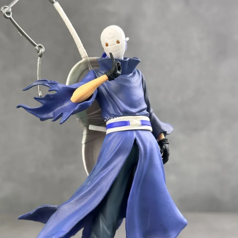 New Product Naruto Figurine Standing Posture Giant Wave Uchiha Dual Head Anime Model Desktop Decoration Gift