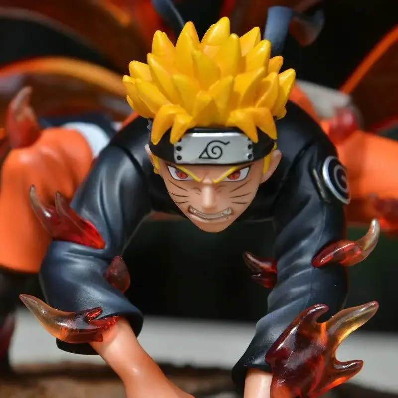Naruto Four-tailed Naruto Uzumaki Tatue Model Desktop Decoration GK Collection Handmade Model Anime Figure Model Toy Gifts 2026