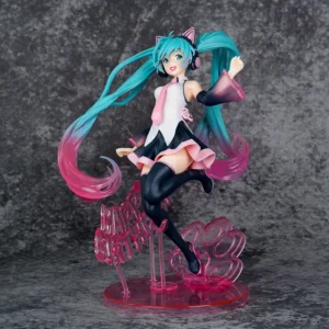 New 22cm Hatsune Miku Action Figure TAITO Birthday Hatsune Mermaid Style Model Statue Desk Decor Kids Toys Doll Collection Gifts