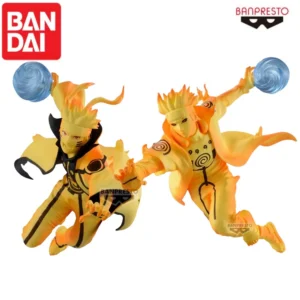 In Stock 100% Original Bandai Naruto Shippuden Figure Naruto Uzumaki Minato Namikaze Action Figurine Toys Collector Model Doll