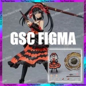 In Stock GSC Figma Anime Date A Live Tokisaki Kurumi PVC Action Figure Collectible Model Tokisaki Kurumi Toys Ko Model Gift Toys