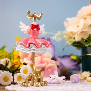 Bandai Genuine Gashapon 12cm Kinomoto Sakura Capsule 2 Dummy Hanger Dress Anime Action Figure Collection Ornament Models Toys