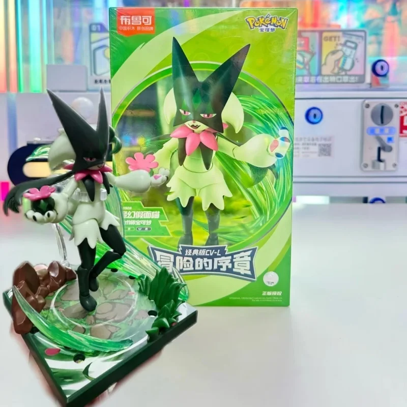 Blokees Pokemon Adventure Prologue Action Figure Charizard Meowscarada Greninja Anime Peripheral Collection Model Birthday Gift