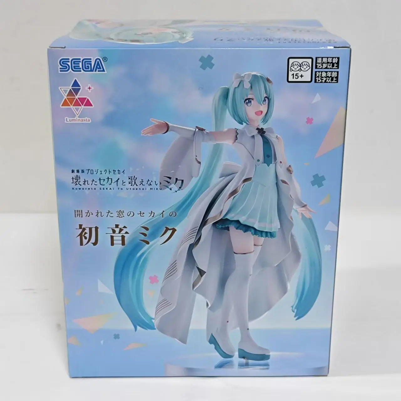 Original SEGA Hatsune Miku Anime Miku World Plan Luminasta Anime Figure Action Figurine Model Figuarts Collector Toys Decoration