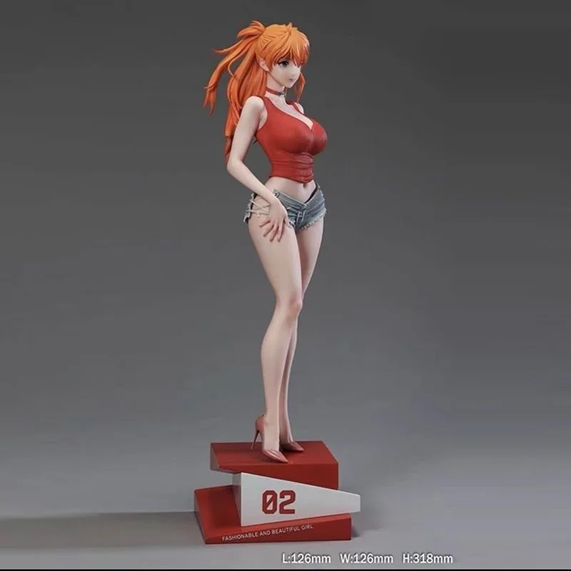 Asuka Langley Soryu Anime Figure Ayanami Rei Action Figure Pvc Statue Figurine Model Doll Collection Room Decora Desk Toys Gift