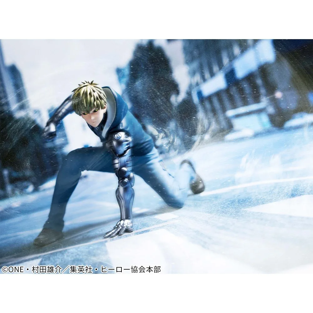 In Stock Bandai Original Genuine Banpresto Anime One Punch Man Genos Demon Cyborg 11cm Collection Model Toy Figure Birthday Gift