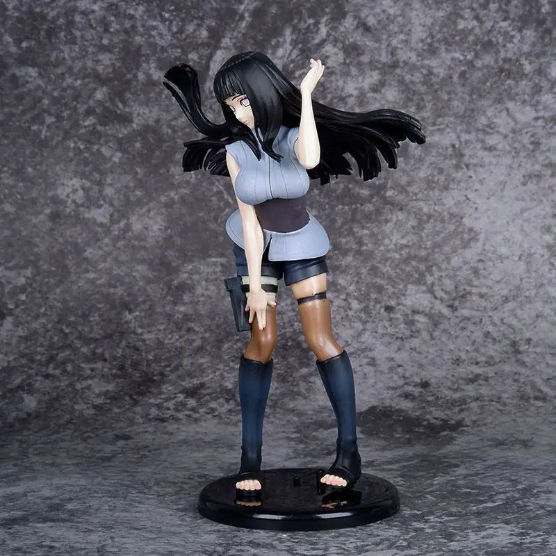 Naruto Shippuden HinataHinata Anime Figure 28cm Movable Combat Pose PVC Limited Collectible Model Doll Toy Gift for Anime Fans