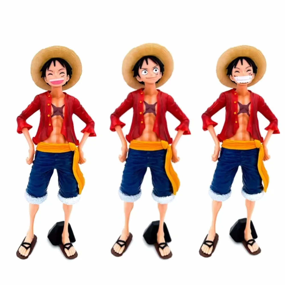Hot 26cm One Piece Anime Figure Confident Smiley Luffy Three Form Face Changing Figure Action Figurine Model Desktop Decoration - Image 6