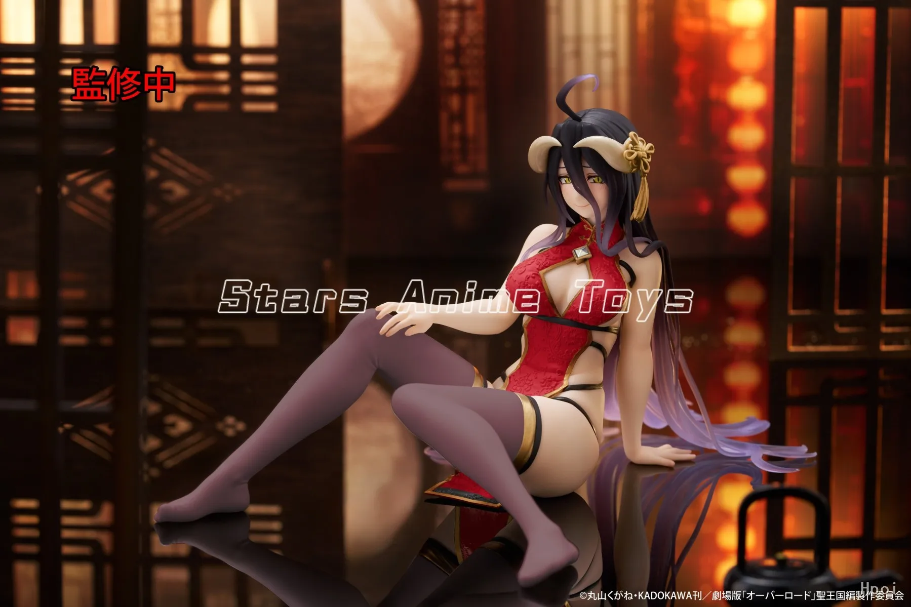 Original TAiTO Desktop Cute OVERLORD Albedo Cheongsam Style New Edition Animation Figure Toys Collection Model