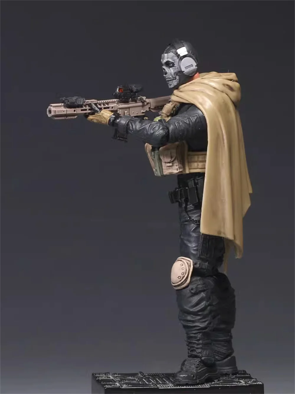 1/18th Acid Rain Dark Source Plant Green Modern Battle Soldier Ghost Full Set Moveable Action Figure About 3.75″ Gift For Fans