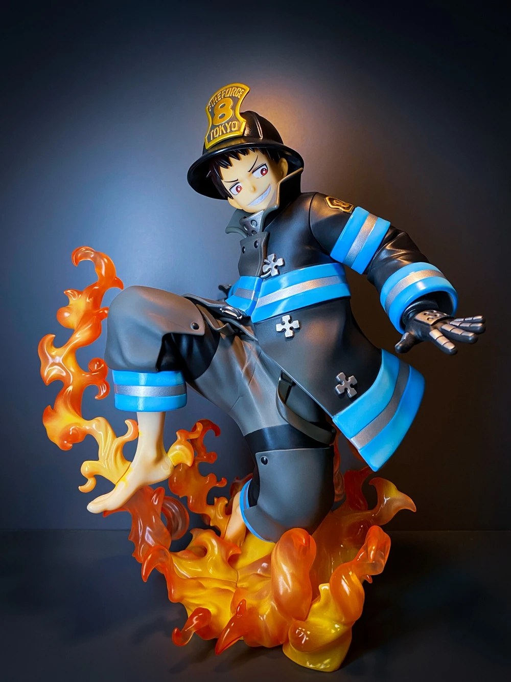 16CM Anime Enn Enn no Shouboutai Shinra Kusakabe Figure Scene Model Toy Doll Action Figure 1/8 pvc Collection Gifts