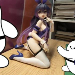 Genuine Taito Date A Live Desktop Cute Tohka Yatogami Bunny Girl Anime Figure In Stock Collectible Desktop Display Decor Model