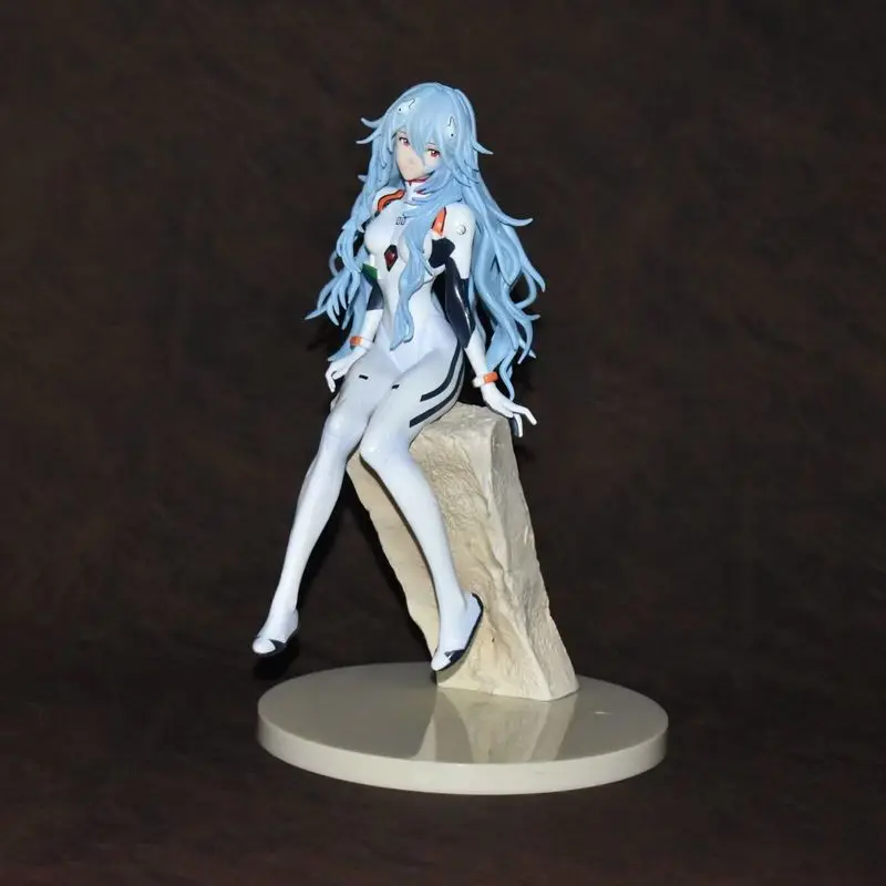 23cm Anime Figure Long Hair Ayanami Rei Sexy Girl Action Figure Pvc Model Doll Classic Ornaments Toys Gifts