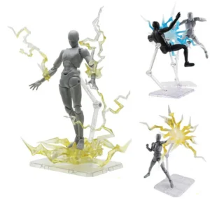 Anime Action Figures Cool Lightning Effects+Bracket Battle Scene PVC Model DIY Assembly Display Bracket Effect Decor Accessories