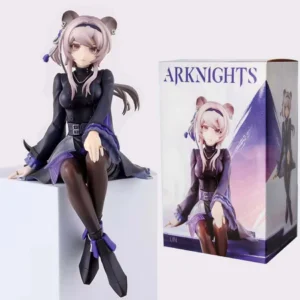 Game Figure Arknights Lin Sitting Noodle Stopper Anime Figure Action Figurine Model Collectible Doll Toy Ornaments Decoration