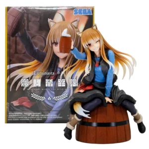 17CM Anime Holo Figure Ookami to Koushinryou Merchant Meets the Wise Wolf Sitting Model Toy Doll Action Figure PVC