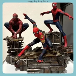 Spider-Man Action Figure Set - 3-Piece Collectible Model Statue for Desktop Decoration Ideal Gift for Fans And Collectors