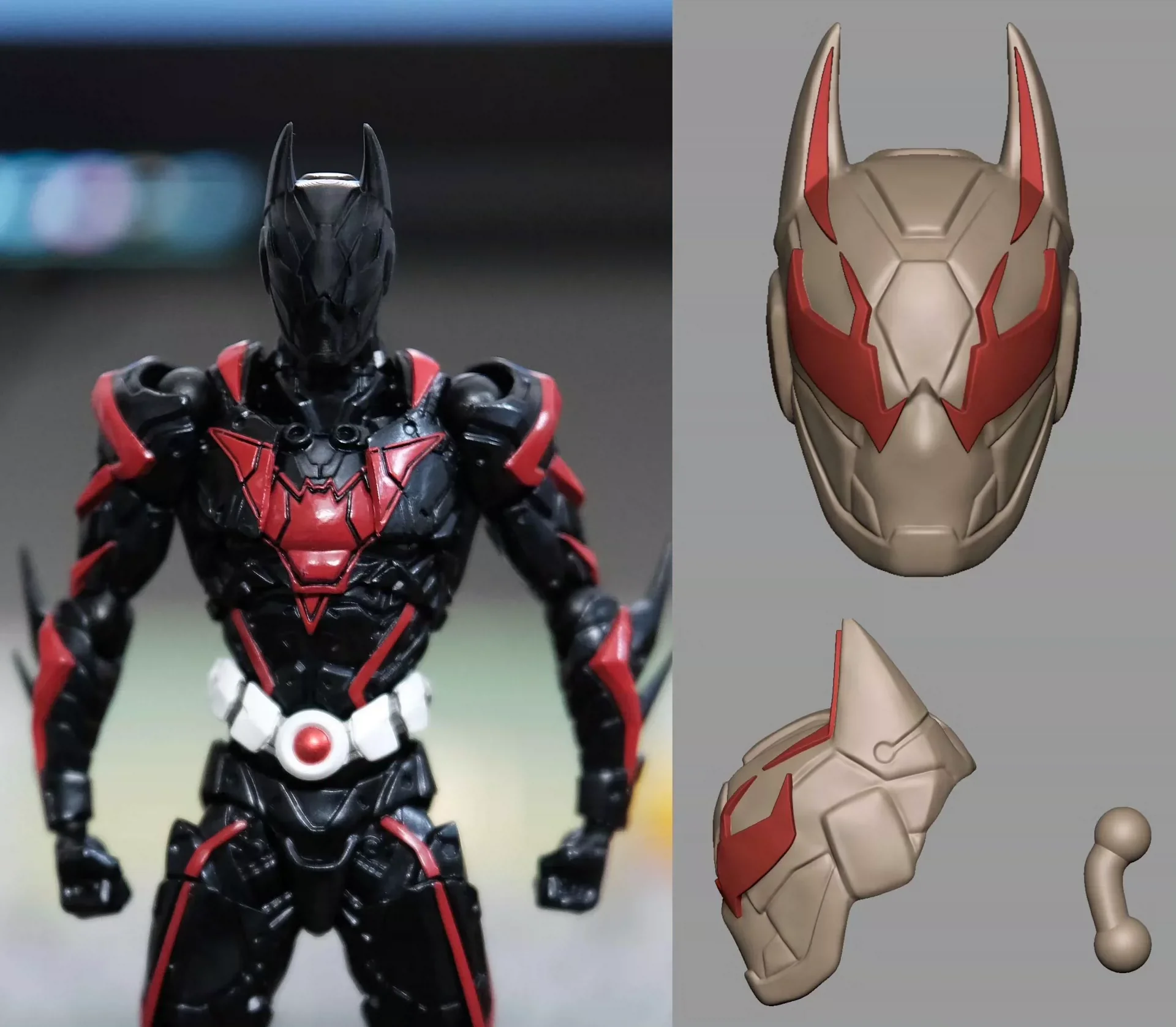 [5 days made] 1/12 Scale Male Soldier Classic Bat Hero Head Sculpt Unpainted Replace Joints Fit 6inch Action Figure Model