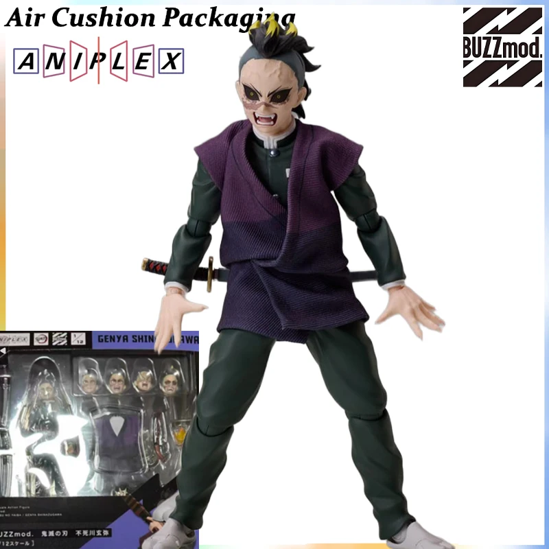 Aniplex Genuine BUZZmod Shinazugawa Genya Daki Tomioka Giyuu Kanroji Mitsuri Akaza Kyojuro Rengoku Action Figures Model Toys