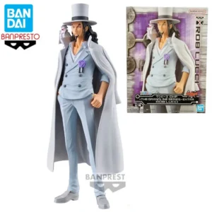 In Stock Bandai BANPRESTO DXF ONE PIECE The Grandline Series Extra Rob Lucci Desktop Doll Anime Action Figure Toy Gift Model