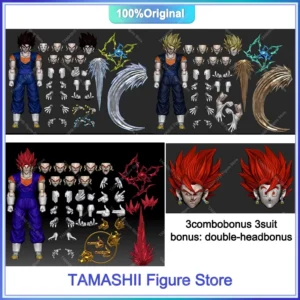 OC Toys Dragon Ball SHF 3.0 Super Saiyan SSJ Vegetto Son Goku Vegeta Son Gohan Trunks PVC Anime Action Figures Collection Models