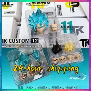 24-hour shippingTK TKCUSTOM TK TK008 TK009 Dragon Ball SHF Fit Vegetto New Heads Custom Headsculpt Set Action Figures Model Toys