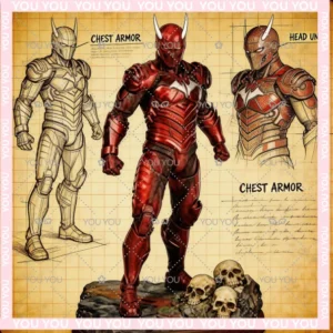 Coming Soon Brand New Original Lpzz Toys DC Comics Red Death Action Anime Figure PVC Statue Model Gift Toy Collection