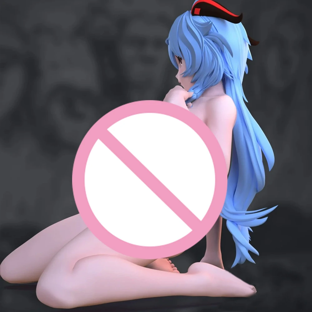 1/24 3d Printing Model Kit Sexy Girl Ganyu Anime Stylized Figure Model Kit DIY Miniature Reduction Statue Unpainted Toys