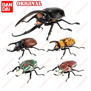 BANDAI Original Toys Ikemono Taisyou ADVANCE Dynastes Neptunus Gacha Lucky Draw Movable Anime Action Model Figures Collection