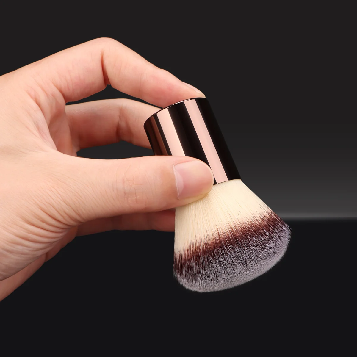 1pc Professional Face Round Head Retractable Brush Makeup Brush Blush Brush Foundation Brush Loose Powder Brush Synthetic Hair U