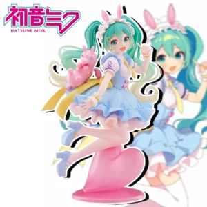 20cm Hatsune Miku Anime Figure Kawaii Fairy Tales Miku Action Figure Lollipop Girl Figurine PVC Collection Anime Model Doll Toys