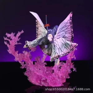 20cm Demon Slayer Kochou Shinobu Butterfly Dance Anime Figure Model Statue Boys Collection Desktop Decoration Ornament Toys Gift