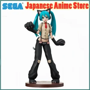 Original Anime Figure Sega Hatsune Miku: Project DIVA Arcade Future Tone" SPM Figure "Hatsune Miku - Kitty Cat Action Figurine