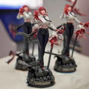 Erciyuan Chainsaw Man Action Figure Makima - Collectible Toy Model with Replaceable Body And Chain Saw Tool for Fans of Anime