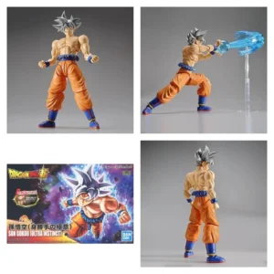 Original BANDAI Anime Figure-rise Dragon Ball Super Ultra Instinct Silver Hair Son Goku Assembly Model Anime Action Figures Doll