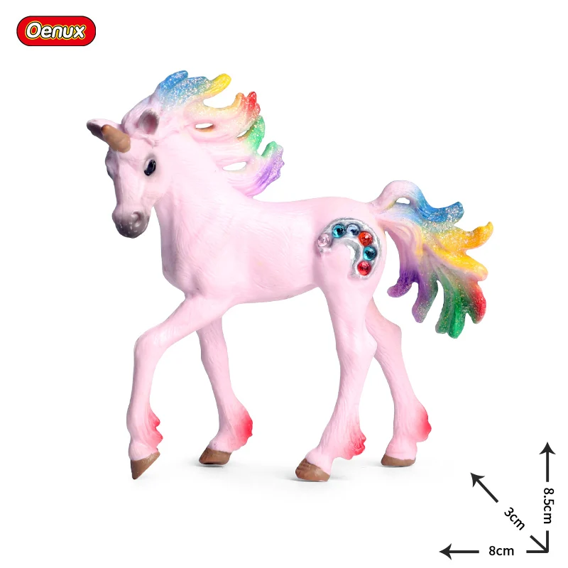Oenux Beauty Fish Princess Mermaid Action Figures Model Elves Elf Pegasus Animal Figurines Doll Kid Toy Girl Gift Cake Toppers - Image 11
