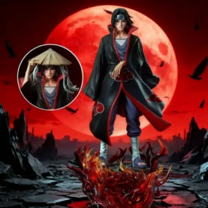 Anime Naruto Figure Statue Standing posture Door God Itachi Uchiha GK Model Action Doll Toy Collect Birthday Christmas Gift