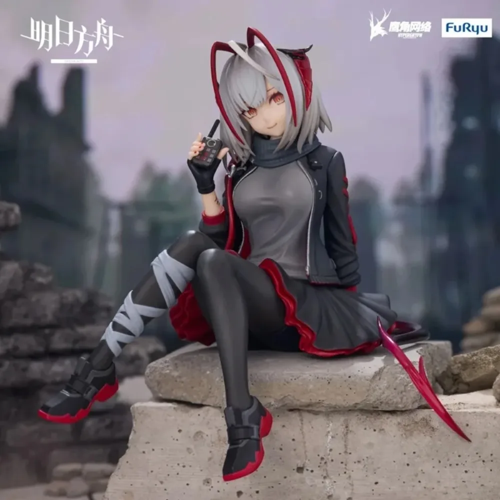 In Stock FuRyu Original Genuine Anime Game Arknights Wiš’adel W Noodle Stopper Figure 12cm Collections Model Toy Figures Gift